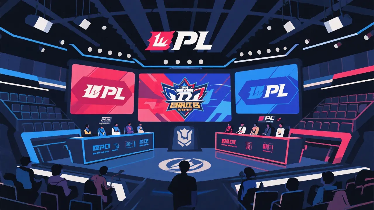 LPL赛事直播画面示意