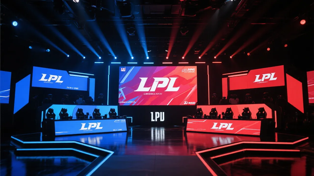 LPL赛事直播画面示意